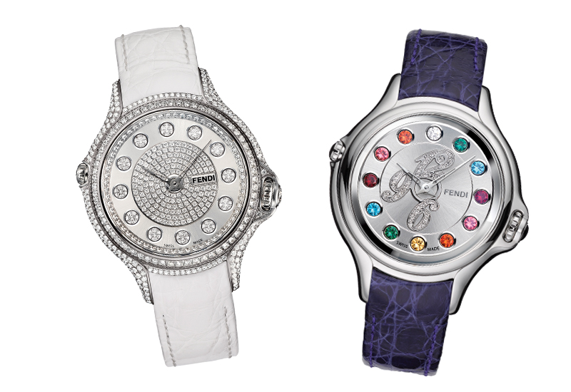 Buy Fendi Selleria Diamond Mother of Pearl Dial Diamond Ladies Watch  F8020345H0C1-PK - Fendi - Watches Online at desertcartINDIA