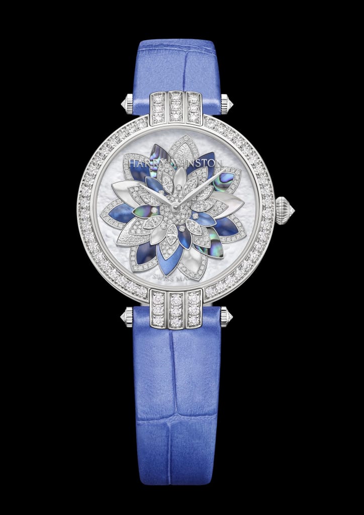 IN PICTURES Harry Winston S Horological Homage To The Lotus Flower   PRNAHM31WW002 BlackBg 724x1024 