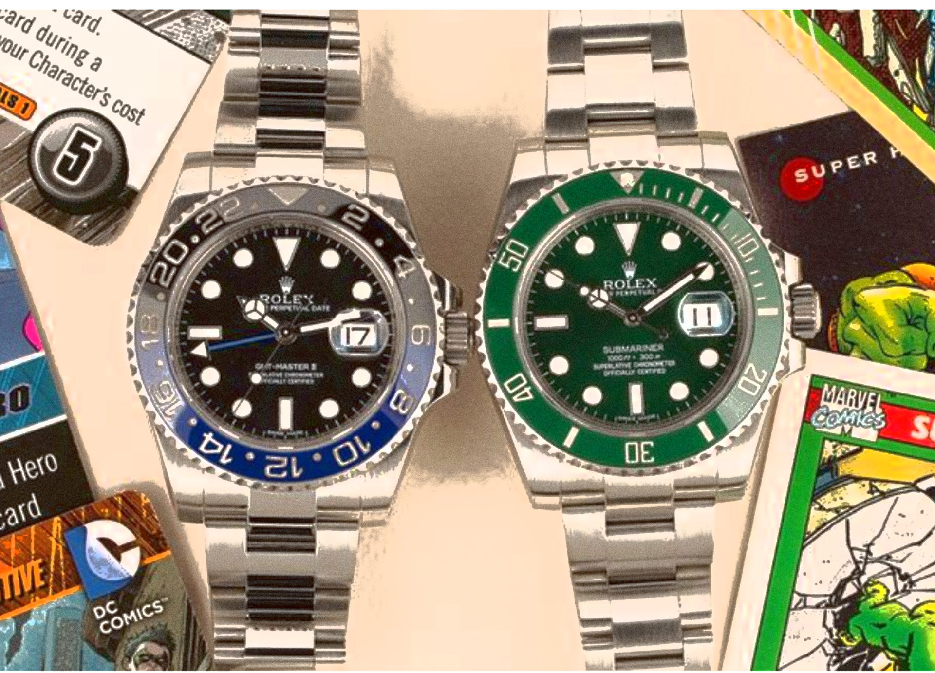 The Batman and the Hulk  Rolex watches, Rolex, Watches for men