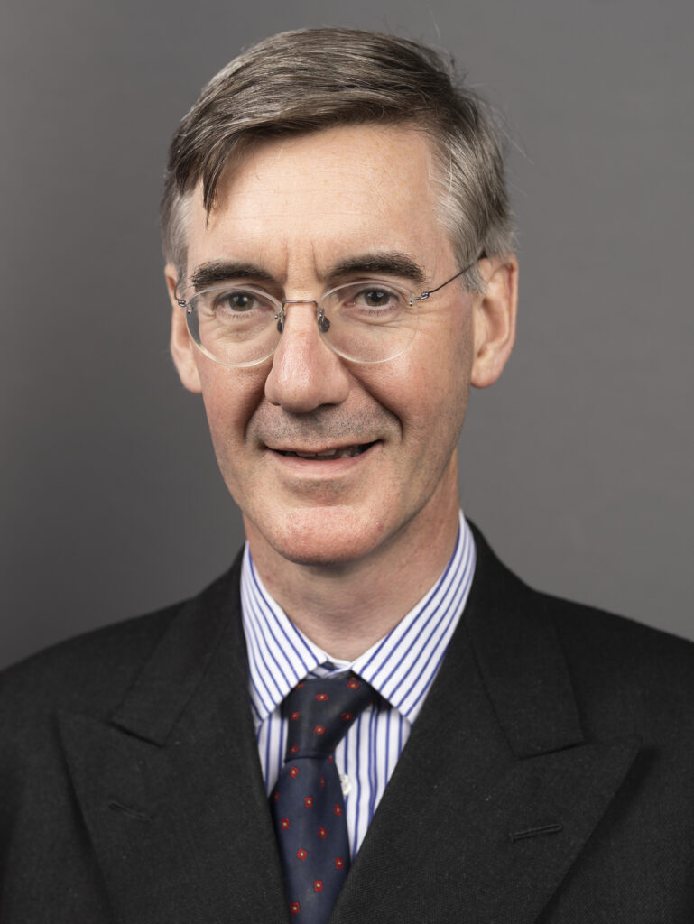 Official portrait of Jacob Rees Mogg, cropped